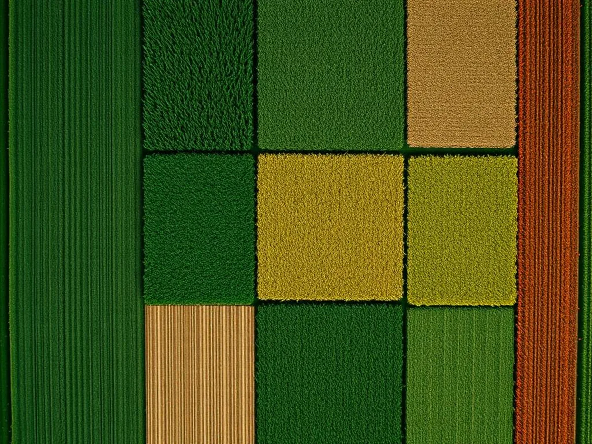 Aerial farm field health map